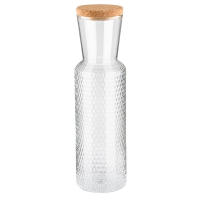 Dots Glaskaraffe Kork Deckel Ø 8cm, H: 27cm, 0.9 l _1