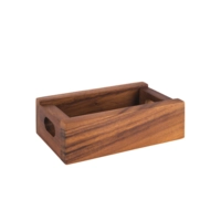 Table Holzbox Akazienholz, 15 x 9.5 cm, H: 5 cm 