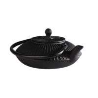 Teekanne Asia, 19.5 x 18 cm, H: 15 cm, 0.8 l Gusseisen, innen emailliert