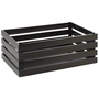 GN Superbox Boîte noir 55.5 x 35 cm, H: 20 cm, en bois d'acacia