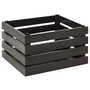 GN Superbox Boîte noir, 35 x 29 cm, H: 20 cm, en bois d'acacia