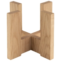 Socle pour carafe en verre, 15 x 15 cm, H: 12 cm  en bois
