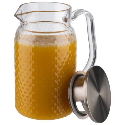 Pichet à jus /eau,couvercle inox , H: 24 cm,1.0 l _3