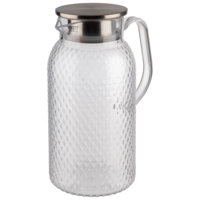 Pichet à jus /eau,couvercle inox , H: 24 cm, 1.8 l 