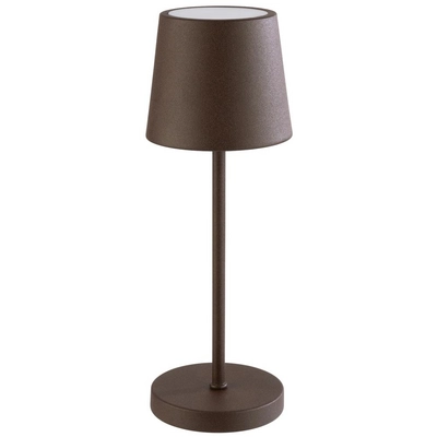 Tischleuchte Merle Mini, Ø 9 cm, H: 25 cm, braun _1