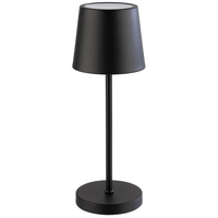 Tischleuchte Merle Mini, Ø 9 cm, H: 25 cm, schwarz 