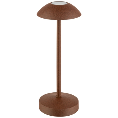 Lampe de table Alva, Ø 8 cm, H: 20 cm, brun _1