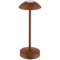 Lampe de table Alva, Ø 8 cm, H: 20 cm, brun 