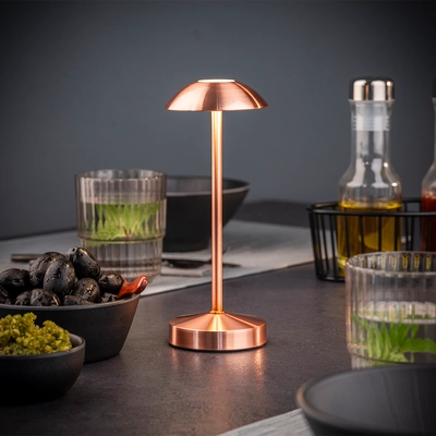 Lampe de table Alva, Ø 8 cm, H: 20 cm, cuivre _2