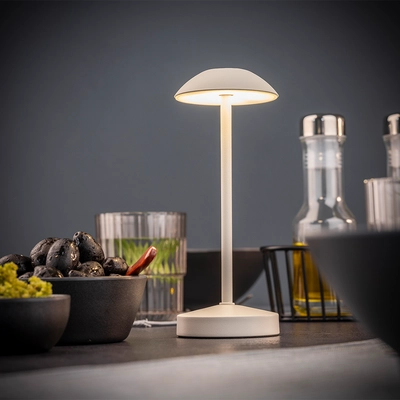 Lampe de table Alva, Ø 8 cm, H: 20 cm, blanc _2
