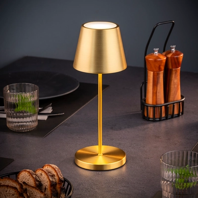 Tischleuchte Merle, Ø 11 cm, H: 30.5 cm, gold _2