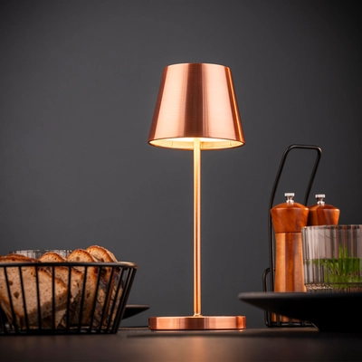 Lampe de table Merle, Ø 11 cm, H: 30.5 cm, cuivre _2