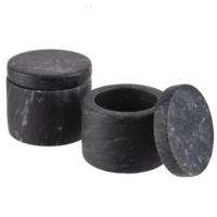 Marmordose Marvello, Set à 2, Ø  6 cm, H: 5 cm 