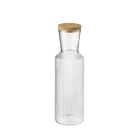 Lines Glaskaraffe Kork Deckel, H: 27.5 cm, 1.0 l 