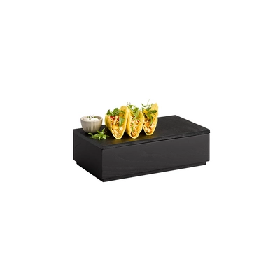 Boîte en bois GN 1/3 Valo, 32.5 x 17.6 cm,  H: 8.5 cm, noir_2