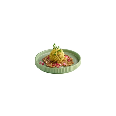 Assiette The Grid, Ø 16 cm, H: 2.5 cm,  sauge_2