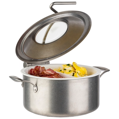 Orbit Chafing Dish 4-tlg. Ø 30.5cm, Edelstahl, 4 l Vintage Look_3