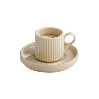 Espressotasse The Grid, Ø 6 cm, H: 6 cm, 8 cl,  sand_3