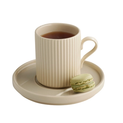 Kaffeebecher The Grid, Ø 7.5 cm, H: 9.5 cm,  24 cl, sand_3