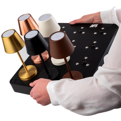 Station de charge, 12 emplacements, 43 x 33 cm,  H: 4.5 cm, 2 télécommandes (piles incluses)_3