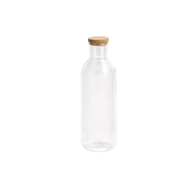 Lines Glaskaraffe, Kork Deckel, H: 27 cm, 1.0 l _1