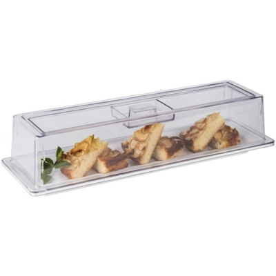 GN 2/4 Abdeckhaube , 53 x 16.2 cm H: 10.5 cm Polycarbonat                  _2