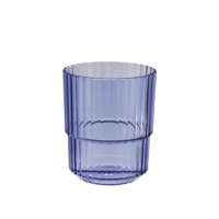 Gobelets Linea, bleu, 300 ml, empilable Ø 8.5 cm, H: 10 cm, en Tritan