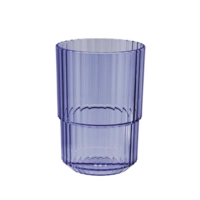 Gobelets Linea, bleu, 400 ml, empilable Ø 8.5 cm, H: 12 cm, en Tritan