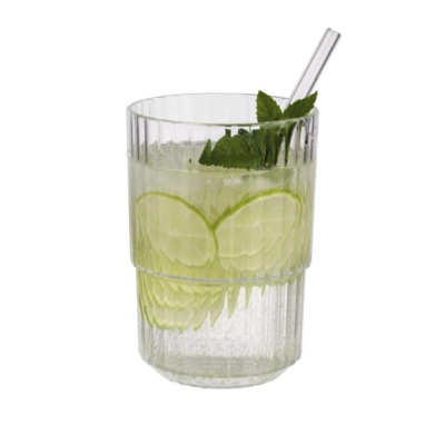 Gobelet Linea, transparent, 400 ml, empilable, Ø 8.5 cm, H: 12 cm, en Tritan_2