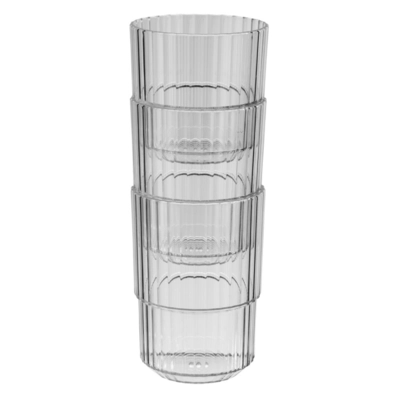 Gobelet Linea, gris, 400 ml, empilable, Ø 8.5 cm, H: 12 cm, en Tritan_2