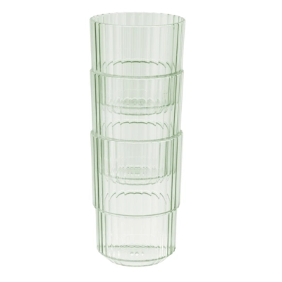 Gobelet Linea, vert, 400 ml, empilable, Ø 8.5 cm, H: 12 cm, en Tritan_2
