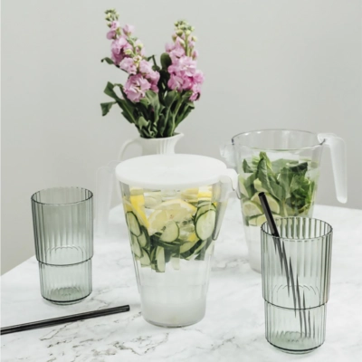 Gobelet Linea, vert, 500 ml, empilable, Ø 8.5 cm, H: 15 cm, en Tritan_2