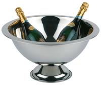 Champagnerkühler, Ø 45 cm, H: 23 cm, 12l Edelstahl, hochglanzpoliert_1