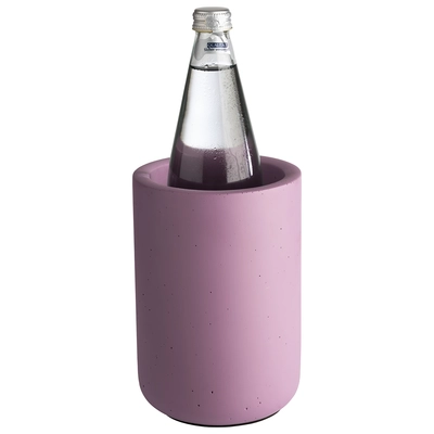 Flaschenkühler Element, aussen Ø 12cm, H: 19 cm Beton, Farbe: Lila _3