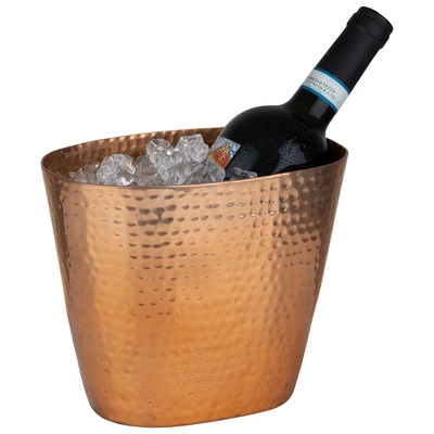 Seau à vin ou champagne, 20.5 x 14 cm, H: 17 cm Alluminium copper_2