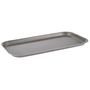 Plateau Vintage, en inox, 34 x 18 cm, H: 1.5 cm 