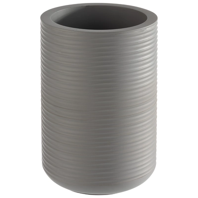 Element Rafraîchisseur de bouteille, gris Ø 13 cm, H: 19.5 cm, béton rainuré_1