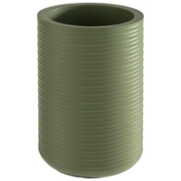 Element Rafraîchisseur de bouteille, vert, Ø 13 cm, H: 19.5 cm, béton rainuré