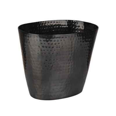 Seau à vin/champagne 20.5 x 14 cm, H: 17 cm, 2.1 L   en aluminium noir_1