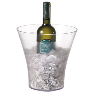 Wein/Sektkühler, Ø 22 cm, H: 23 cm, 4 L, SAN, transparent gefrostet_1