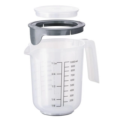 Messbecher mit Deckel, Polypropylen, H: 16 cm, 1 L _2