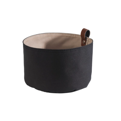 Brottasche, Ø 17 cm, H: 11.5 cm Tetron, beige, dunkelgrau_1