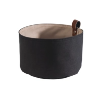Brottasche, Ø 20 cm, H: 13.5 cm Tetron, beige, dunkelgrau