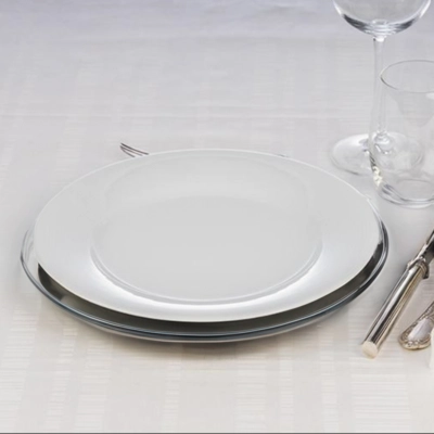 Assiette de présentation inox filet rélief Ø 31 cm _2