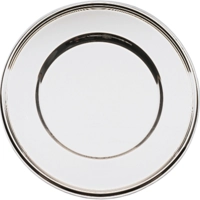 Assiette de présentation inox filet rélief Ø 33 cm 