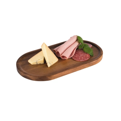 Planche de service, 28.5 x 15.5 cm, H: 1.5 cm en bois d'acacia_2