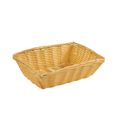 Corbeille de buffet 22 x 15 cm, H: 6 cm, polypropylène, beige clair_1