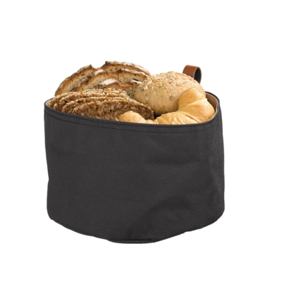 Brottasche, beige dunkelgrau, Ø 20 cm, H: 13.5 cm, waschbar bei 30° C_2