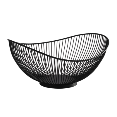 Svart Korb 25.5 x 29.5cm, H: 13.5cm Metall schwarz _1