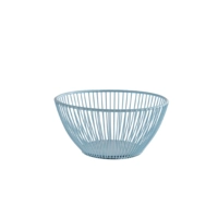 Svart Corbeille Ø 17.5 cm, H: 8 cm, en mètal, bleu 